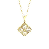 Chandler Diamond Flower Pendant - Georgina Jewelry