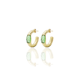 Signature Gold Open Break Crystal Earrings - Georgina Jewelry