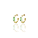 Signature Gold Open Break Crystal Earrings - Georgina Jewelry