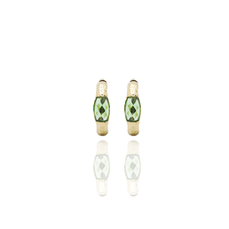 Signature Gold Open Break Crystal Earrings - Georgina Jewelry