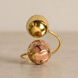 Signature Coral Sphere Resin Ring