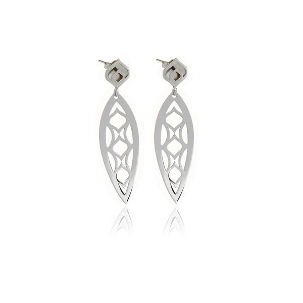 One Leaf Chandelier Line Earring - Georgina Jewelry