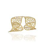 Gold Signature Statement Cuff - Georgina Jewelry