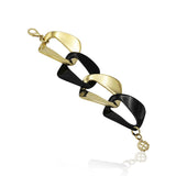 Signature Resin Gold Link Bracelet - Georgina Jewelry