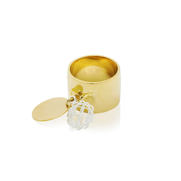 Signature Flower Barrel Ring - Georgina Jewelry