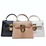 Georgina Nude Mini Lock Tote - Georgina Jewelry