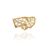 Gold Signature Statement Ring - Georgina Jewelry