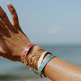 Signature Gold Turquoise Resin Bracelet - Georgina Jewelry