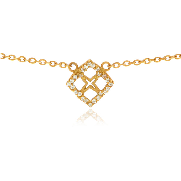Signature Mini Flower Diamond Necklace - Georgina Jewelry