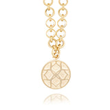 Gold Signature Flower Personalize Zodiac Necklace - Georgina Jewelry