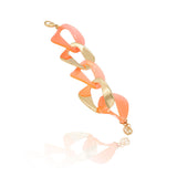 Signature Resin Gold Link Bracelet - Georgina Jewelry