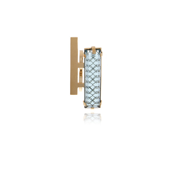 Double Bar - Two Finger Crystal Ring - Georgina Jewelry