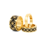 Signature Solid Gold Band Ring - Georgina Jewelry