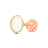 Signature Sphere Coral Resin Ring - Georgina Jewelry