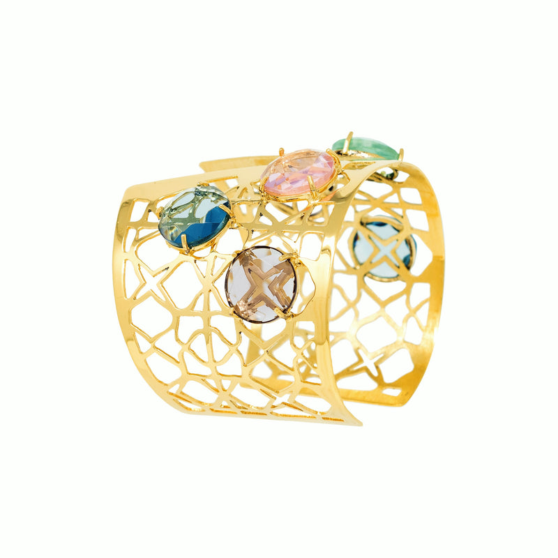 Signature Gold Crystals Bracelet - Georgina Jewelry
