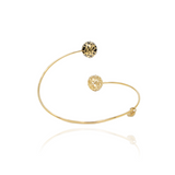 Gold Signature Sphere Resin Bracelet - Georgina Jewelry