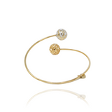 Gold Signature Sphere Resin Bracelet - Georgina Jewelry