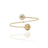 Gold Signature Sphere Resin Bracelet - Georgina Jewelry