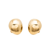 Gold Signature Dome Earrings - Georgina Jewelry