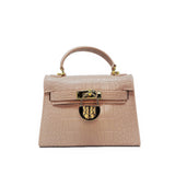 Georgina Nude Mini Lock Tote - Georgina Jewelry