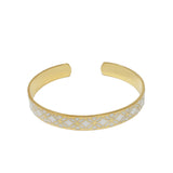 Signature Gold Mother Pearl Resin Bracelet - Georgina Jewelry