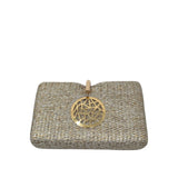 The Shimmer Small Gold Clutch