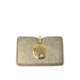 The Shimmer Small Gold Clutch