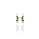 Signature Gold Open Break Crystal Earrings - Georgina Jewelry