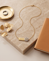 Signature Gold Plated-Sterling Silver  Flower Necklace