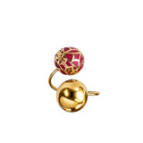 Signature Sphere Pink Resin Ring