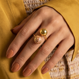 Signature Coral Sphere Resin Ring