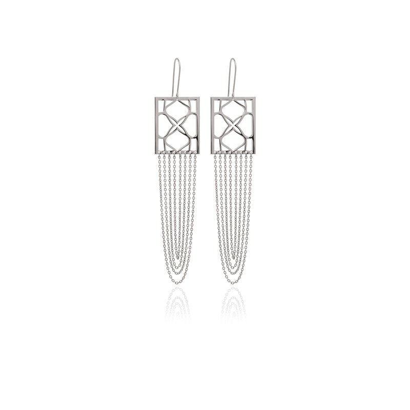 Signature  Rectangle Earrings - Georgina Jewelry