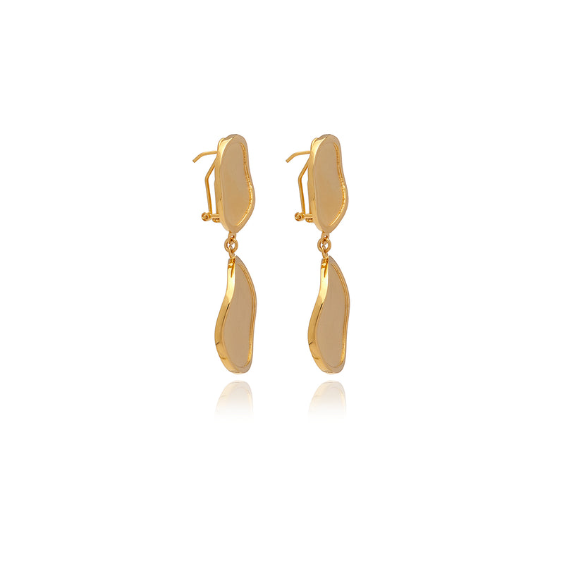 Foil Long Earrings - Georgina Jewelry