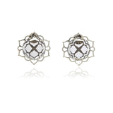 Signature Crystal Flower Cufflinks - Georgina Jewelry
