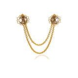 ERA Double Chain Crystal Men's Brooch - Georgina Jewelry