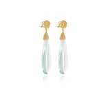 Signature Gold Drop Crystal Earrings - Georgina Jewelry