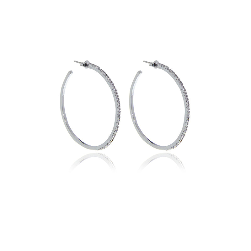 Signature Hoops Diamond Cut Earrings - Georgina Jewelry