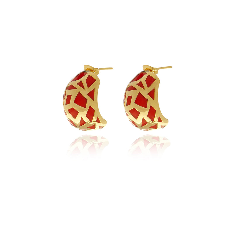 Les Racines Ceramic Earrings - Georgina Jewelry