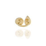 Gold Crystal Drop Topaz Ring - Georgina Jewelry
