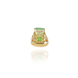 Signature Emerald Crystal Ring - Georgina Jewelry