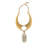 Signature Smoky Oval Crystal Necklace - Georgina Jewelry