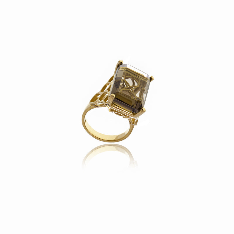Signature Rectangle Crystal Ring - Georgina Jewelry