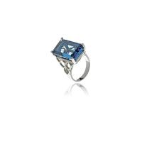 Signature Rectangle Crystal Ring
