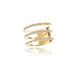 Triple Diamond  Infinity Ring - Georgina Jewelry