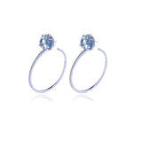 Signature  Diamond Cut Hoops  Crystal Earrings - Georgina Jewelry