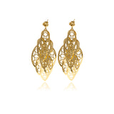 Nine Leaf Chandelier Line Earring - Georgina Jewelry