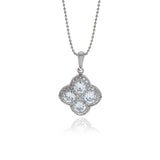 Chandler Diamond Flower Pendant - Georgina Jewelry