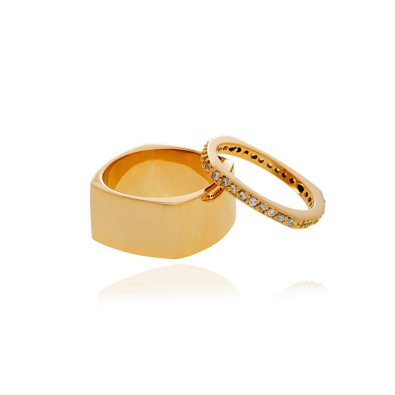 Dual Diamond Ring - Georgina Jewelry