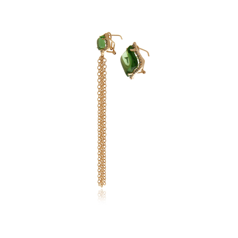 Signature Gold Crystal Earrings - Georgina Jewelry