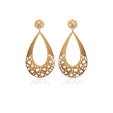 Runway Gold Drop Earrings - Georgina Jewelry